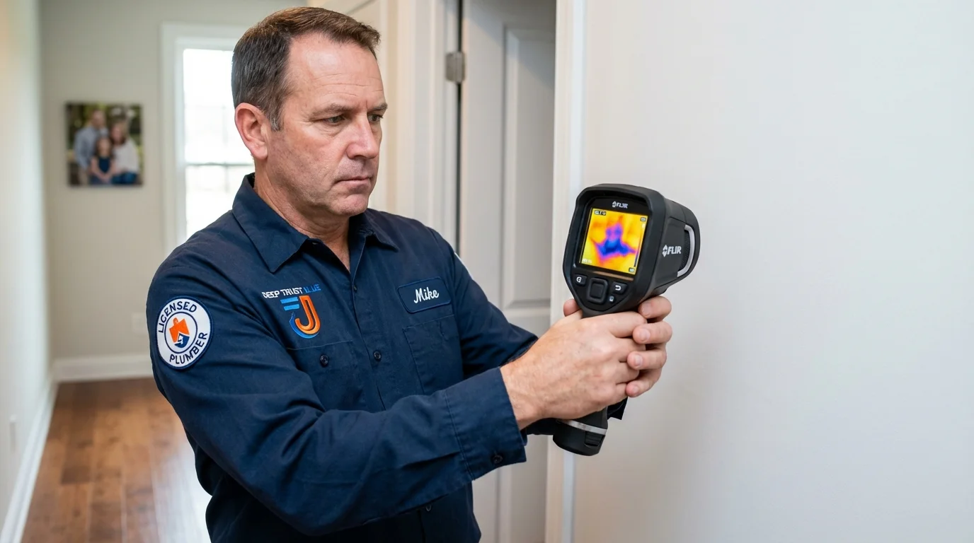 Thermal imaging leak detection by Johns Plumbing LLC in Van Buren